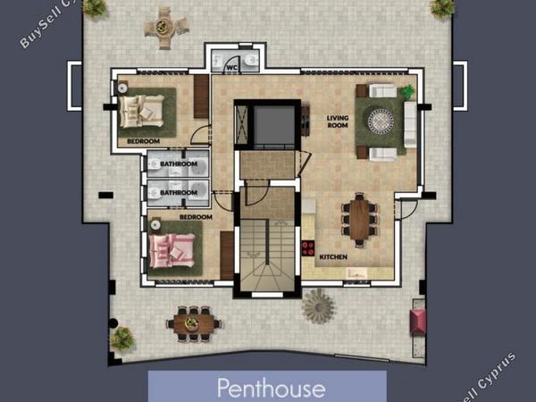 2 bedroom penthouse for sale anthoupoli limassol limassol 7739055 image 12568900