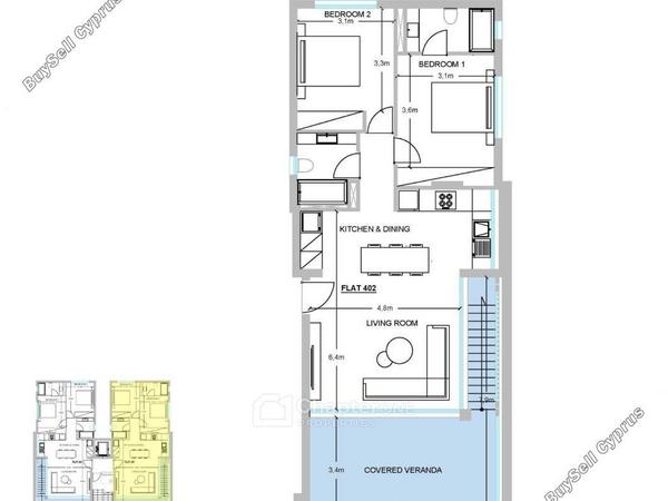 2 bedroom penthouse for sale dasoupoli nicosia 8345006 image 16565108