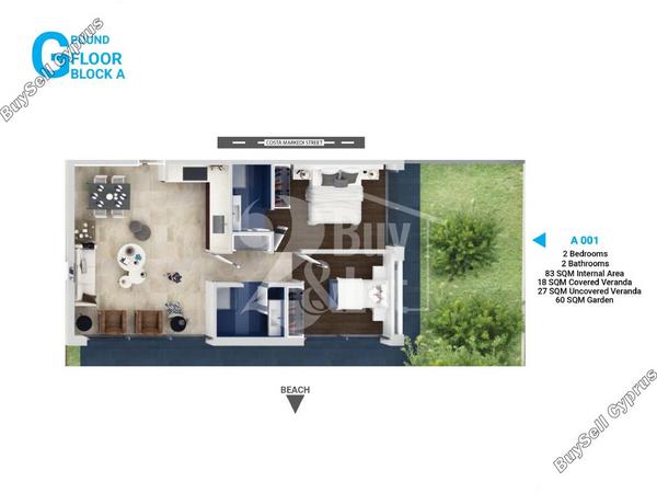 2 bedroom ground floor apartment for sale mackenzie larnaca 7514446 image 9475044