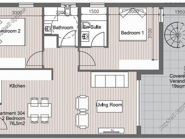 2 bedroom penthouse for sale agios nicolaos limassol 8056238 image 15612185