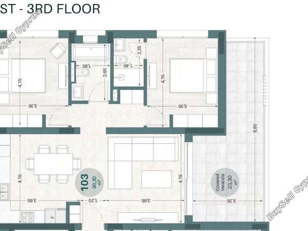 2 bedroom penthouse for sale agios athanasios limassol 1176168 image 14612031